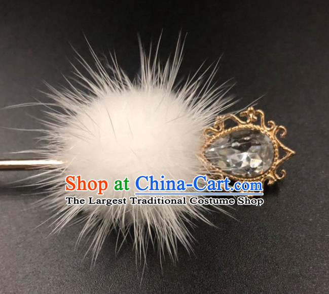 China Ming Dynasty Hair Accessories Traditional Hanfu Venonat Hairpin Ancient Princess Crystal Hair Stick