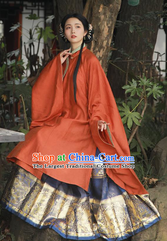 China Ancient Royal Princess Hanfu Dress Traditional Ming Dynasty Palace Beauty Historical Clothing Full Set