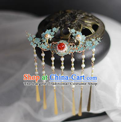 Chinese Traditional Hanfu Hair Stick Ming Dynasty Court Tassel Hairpin