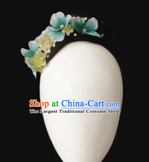 China Traditional Classical Dance Wig Chignon Fan Dance Hair Accessories