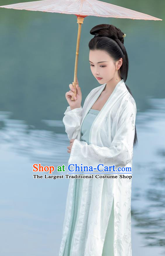 China Ancient Noble Beauty Hanfu Costumes Traditional Song Dynasty Historical Clothing Full Set