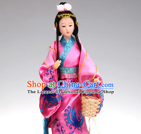 Handmade Traditional China Beijing Silk Figurine - the Four Great Beauties Xi Shi