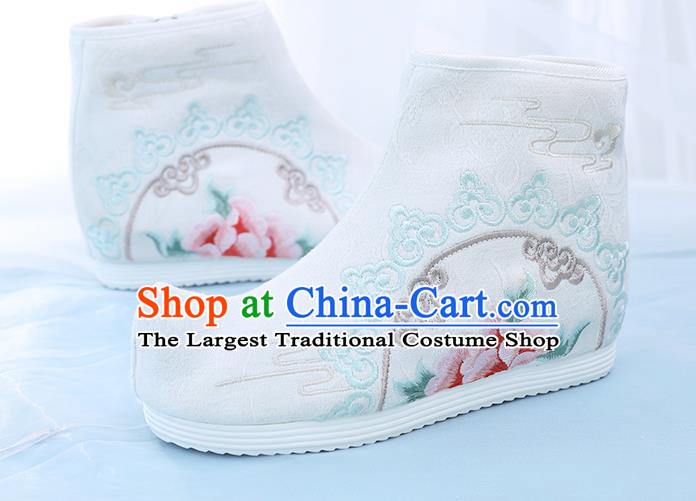 China Embroidered Short Boots National Cloth Shoes Traditional Hanfu Boots