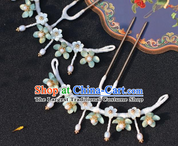 China Traditional Hair Accessories Hanfu Plum Blossom Hair Stick Classical Ming Dynasty Hairpin