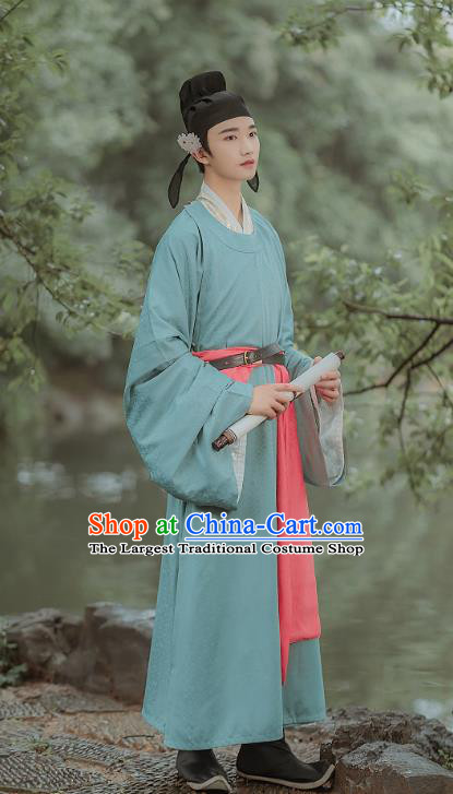 China Ancient Scholar Historical Costume Traditional Song Dynasty Nobility Childe Hanfu Clothing