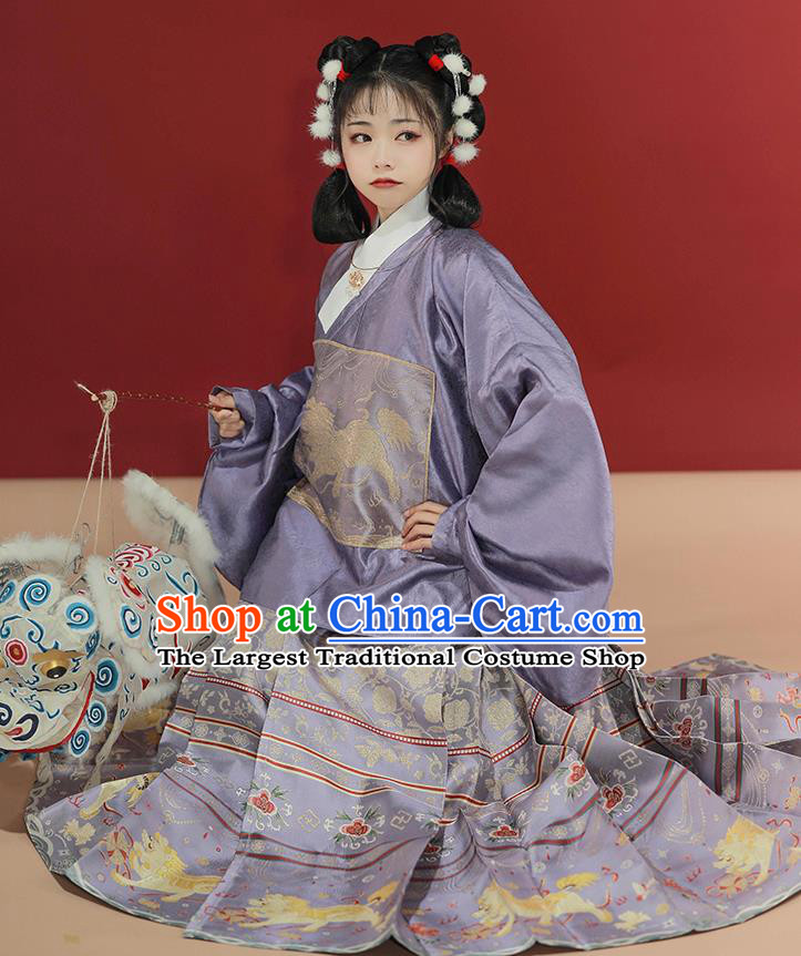 China Ancient Ming Dynasty Royal Princess Historical Costume Traditional Hanfu Dress Clothing for Noble Lady