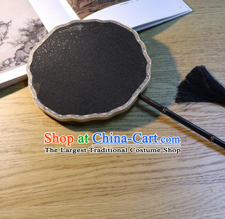 Handmade China Black Silk Fan Traditional Court Dance Fan Classical Palace Fan Princess Fans