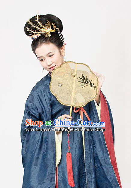 China Traditional Ming Dynasty Hanfu Fan Palace Fan Handmade Silk Fans