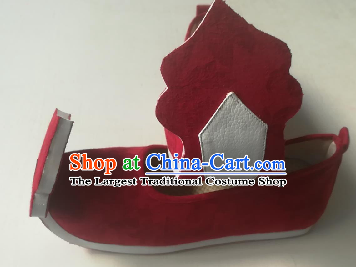 China Handmade Hanfu Shoes Traditional Ancient Tang Dynasty Princess Shoes Wedding Red Cloth Shoes