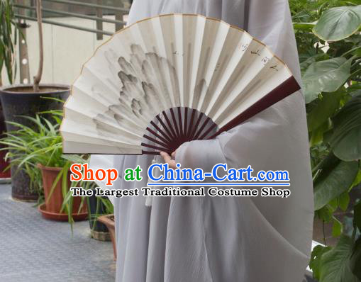 China Handmade Ink Painting Landscape Accordion Traditional Folding Fan Classical Silk Fan