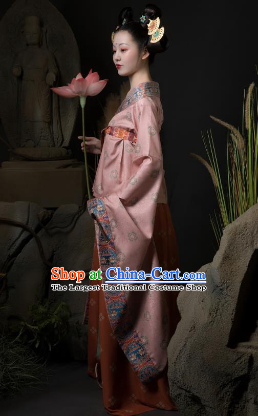 China Ancient Royal Princess Hanfu Dress Traditional Southern and Northern Dynasties Court Lady Historical Costumes Complete Set