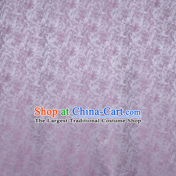 China Classical Cheongsam Lilac Silk Fabric Traditional Qipao Dress Song Brocade Drapery