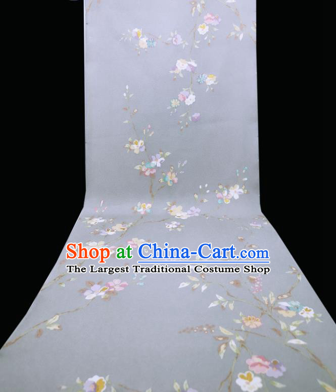 Asian Japan Classical Primrose Pattern Brocade Traditional Silk Fabric Japanese Kimono Cloth Drapery