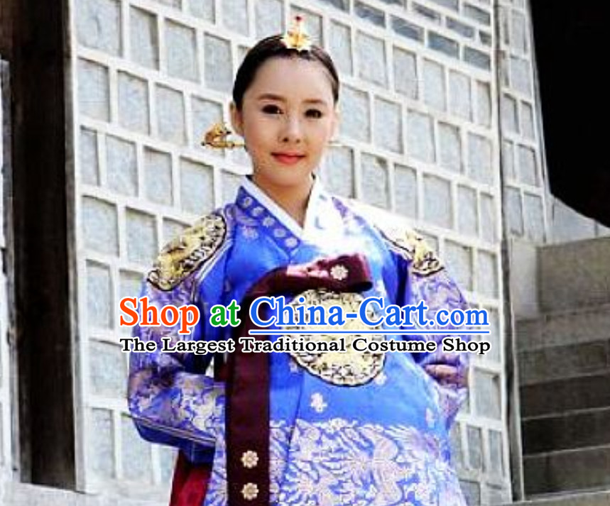 Korean Classical Imperial Costume Traditional Korean Queen Princess Ceremony Costumes for Women