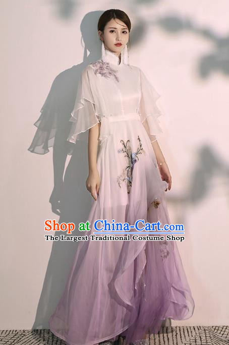 China Woman Classical Dance Costume Catwalks Show Clothing Solo Performance Full Dress