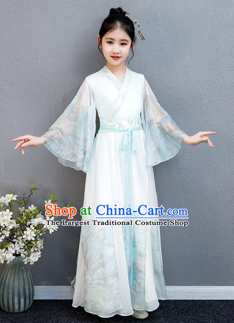 Top Grade Girl Chorus Cheongsam Children Day Costume Classical Dance Performance Dress