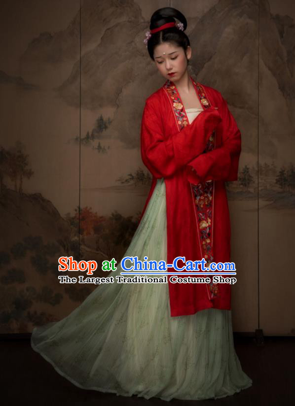 China Ancient Royal Princess Hanfu Dress Traditional Song Dynasty Noble Lady Historical Garment Costumes Complete Set