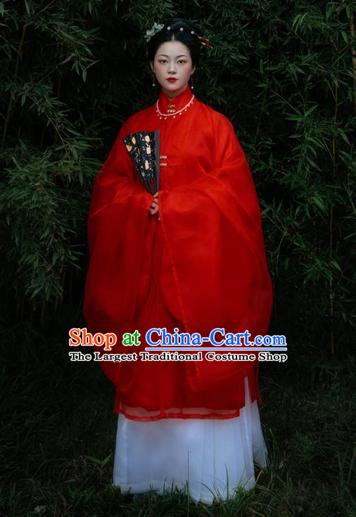 China Traditional Ming Dynasty Royal Countess Garment Costumes Ancient Noble Woman Hanfu Dress Clothing