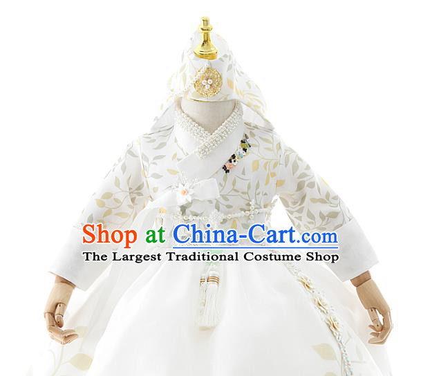 Korean Children Performance Dress Korean Girls Hanbok Clothing Traditional Dance Garment Costumes