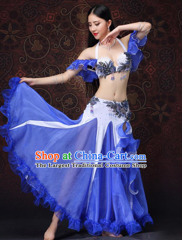 Indian Raks Sharki Oriental Dance Bra and Skirt Uniforms Asian Belly Dance Costumes