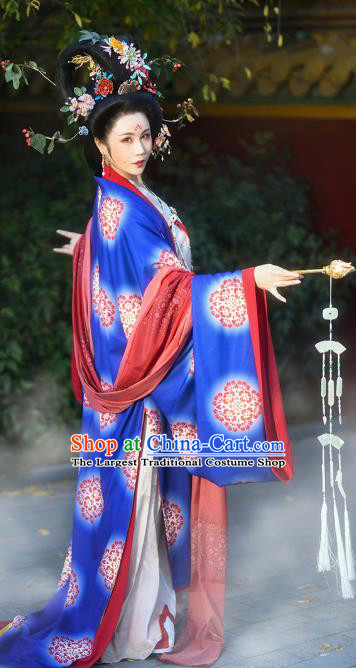 Traditional China Tang Dynasty Court Woman Historical Clothing Ancient Imperial Concubine Costumes Full Set