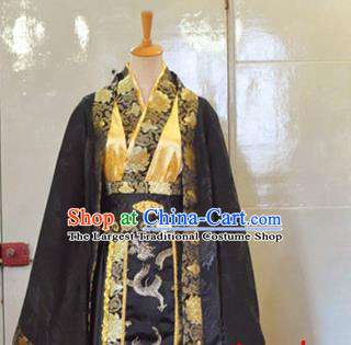 Chinese Ancient King Hanfu Clothing Drama Cosplay Nobility Childe Apparels Han Dynasty Emperor Garment Costumes