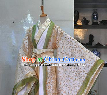 Chinese Qin Dynasty Prince Garment Costumes Ancient Scholar Hanfu Clothing Drama Cosplay Royal Childe Apparels