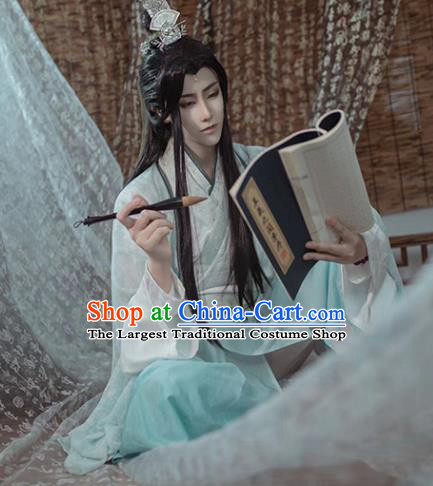 Chinese Cosplay Swordsman Shen Qingqiu Apparels Ancient Noble Childe Garment Costumes Jin Dynasty Prince Clothing