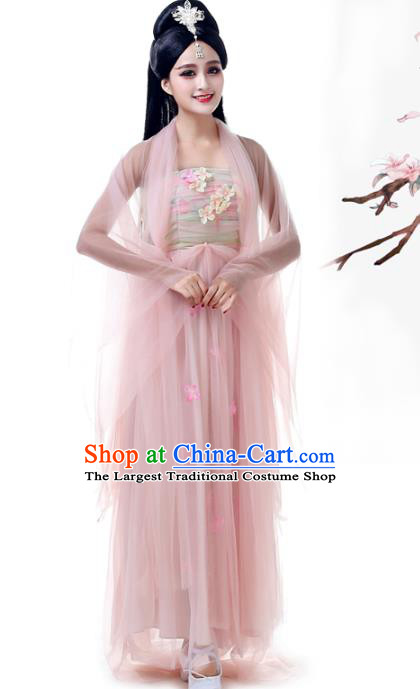 Top Chinese Classical Fairy Performance Clothing Woman Classical Dance Garment Costume Traditional Court Dance Pink Dress Outfits