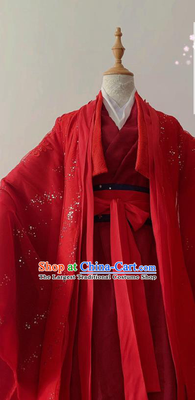 Chinese Ancient Swordsman Hanfu Clothing Traditional Drama Cosplay Noble Childe Garment Costume