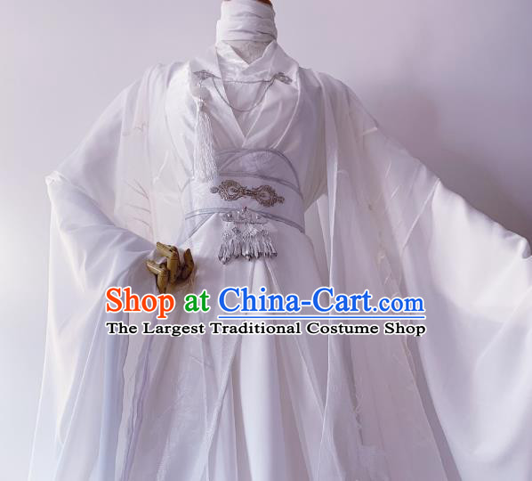 Chinese Ancient Crown Prince Hanfu Clothing Traditional Drama Cosplay Swordsman Chu Wanning Garment Costume