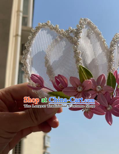 China Ancient Court Woman Lotus Hair Crown Song Dynasty Imperial Consort Headpieces Traditional Hanfu Hair Accessories