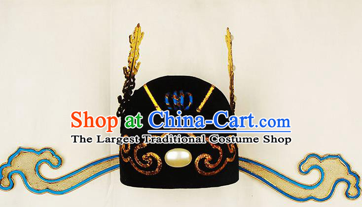 China Traditional Peking Opera Scholar Headwear Beijing Opera Xiaosheng Hat Opera Performance Hair Accessories