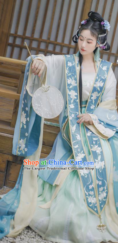 China Ancient Court Princess Hanfu Dress Antique Song Dynasty Palace Garments Traditional Imperial Consort Historical Clothing Full Set