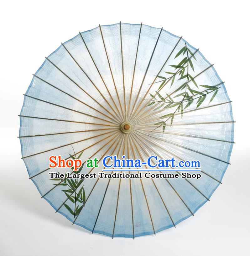 China Printing Bamboo Paper Umbrella Handmade Oil Paper Umbrella Traditional Drama Umbrellas Classical Dance Umbrella