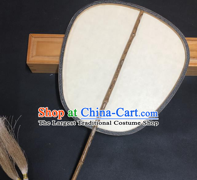 China Vintage Palace Fan Handmade Silk Fan Ancient Hanfu Fans Traditional Cultural Dance Fan