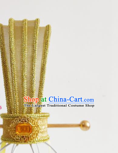 Handmade Chinese Qin Dynasty Prince Golden Hair Crown Ancient Childe Hairpin Headwear Drama Traditional Hanfu Headpieces