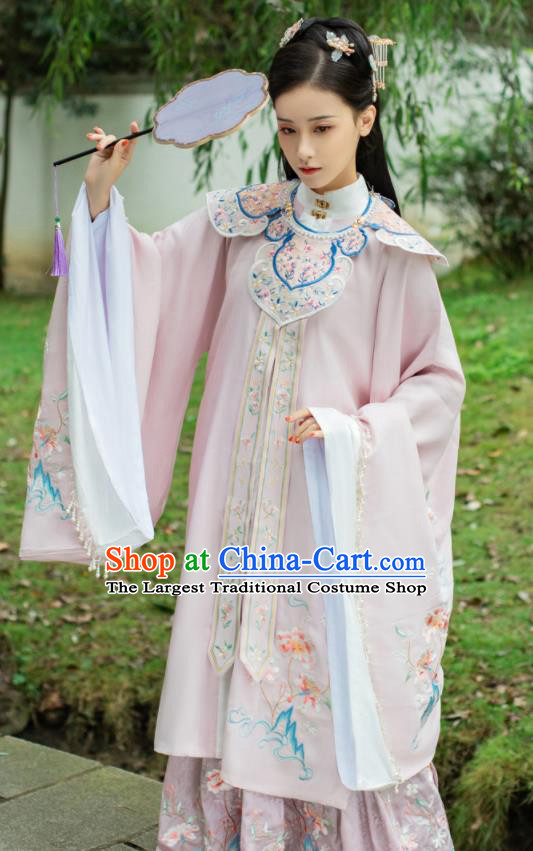 China Ancient Ming Dynasty Princess Historical Clothing Traditional Hanfu Dress Garments