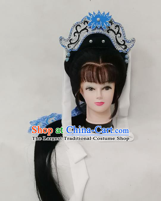 Chinese Opera Lotus Hat Traditional Beijing Opera Actress Hair Accessories Yue Opera Taoist Nun Headdress