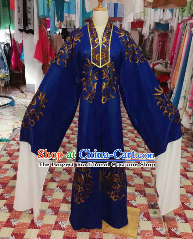 China Beijing Opera Laosheng Navy Cape Traditional Opera Elderly Male Clothing Guangdong Opera Ministry Councillor Garment Costumes