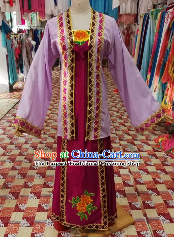 China Ancient Country Woman Garment Costumes Shaoxing Opera Female Matchmaker Dress Outfits Traditional Peking Opera Laodan Clothing