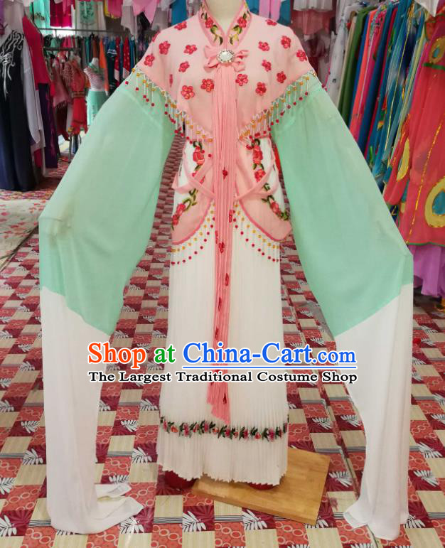China Shaoxing Opera Lin Daiyu Dress Outfits Traditional Peking Opera Hua Tan Clothing Ancient Noble Lady Garment Costumes