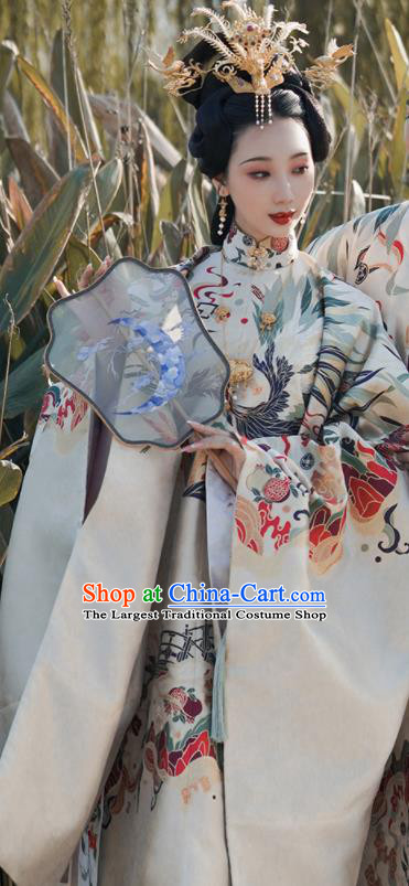 China Ancient Garment Costumes Traditional Wedding Hanfu Dresses Ming Dynasty Empress Historical Clothing Complete Set