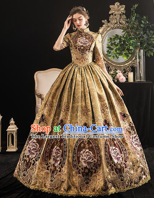 Top French Formal Attire European Drama Performance Clothing Western Court Princess Full Dress Christmas Garment Costume