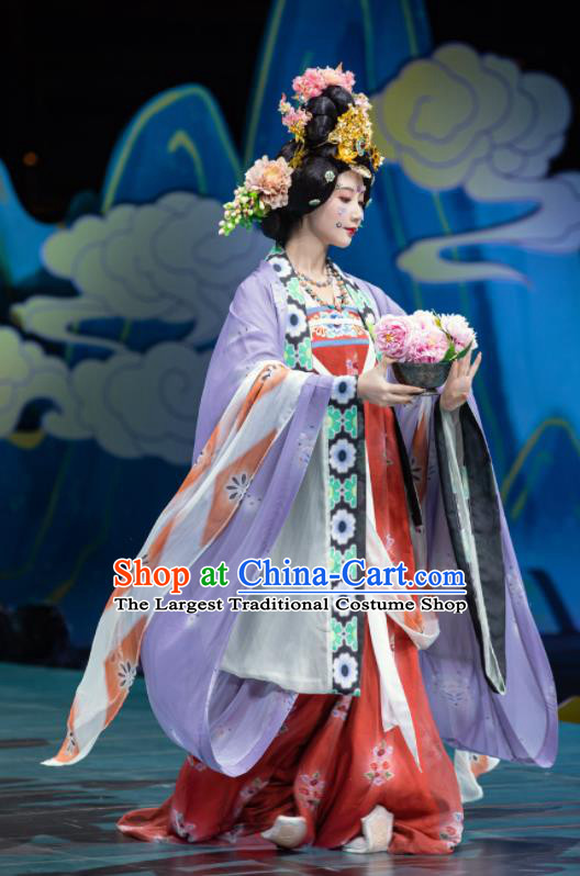 China Ancient Empress Hanfu Dress Clothing Tang Dynasty Garment Costume Traditional Court Woman Historical Apparels