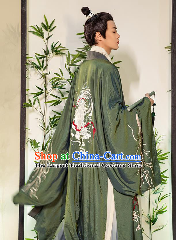 China Song Dynasty Young Childe Apparels Traditional Historical Garment Costumes Ancient Prince Hanfu Clothing for Men