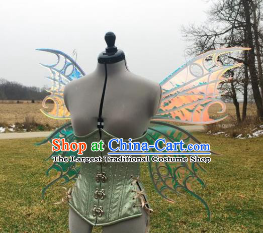 Custom Cosplay Fairy Butterfly Wings Halloween Stage Show Decorations Carnival Parade Back Accessories Brazil Catwalks Props