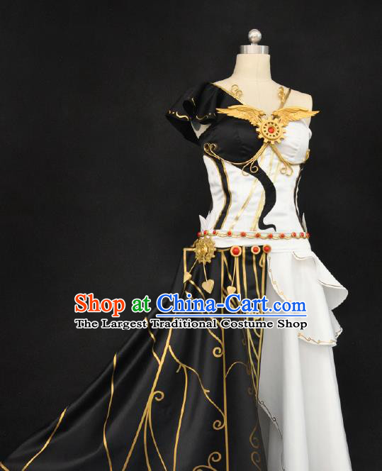 Top Cosplay Fairy Dress Game Character Swordswoman Garment Costume Traditional Chivalrous Lady Clothing