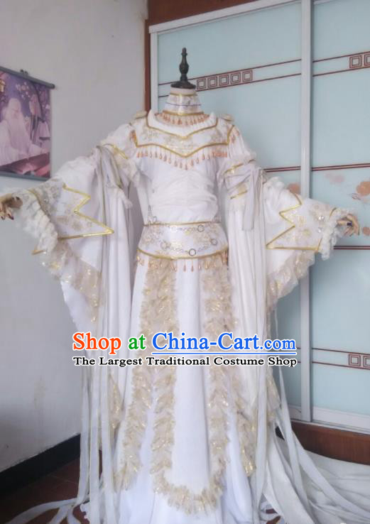 China Ancient Fairy Princess Clothing Cosplay Empress Dress Outfits Traditional Puppet Show Xiang Ling Garment Costumes