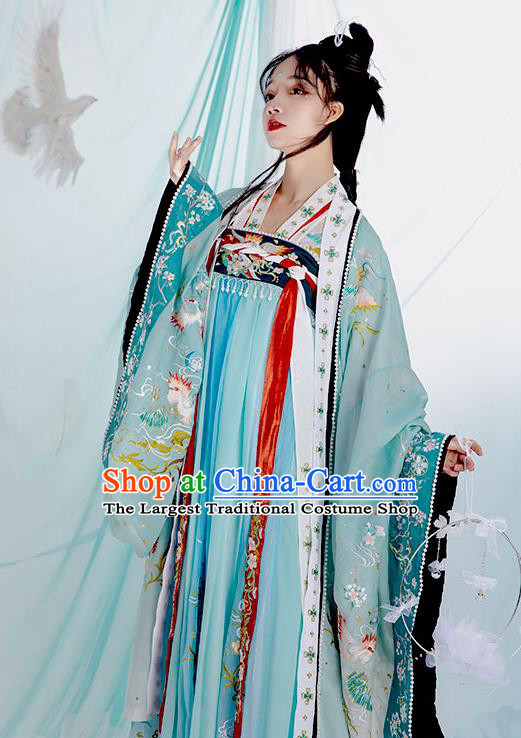 China Traditional Hanfu Dress Ancient Royal Princess Garment Costumes Tang Dynasty Court Beauty Historical Clothing